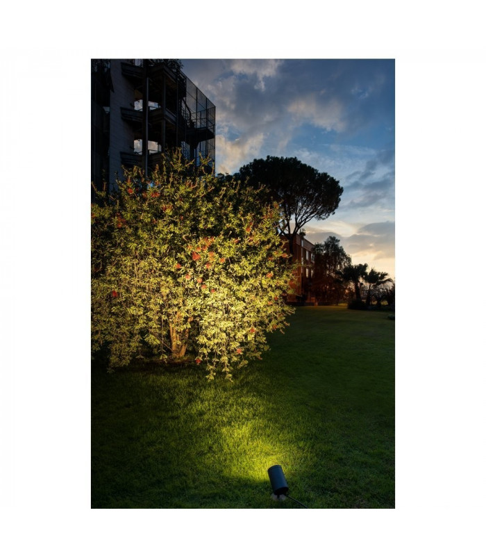 Outdoor Pathway And Floor Stand, Led, 3000K, Round, Anthracite, 15W, Can Be Converted To A Spike Light, IP55