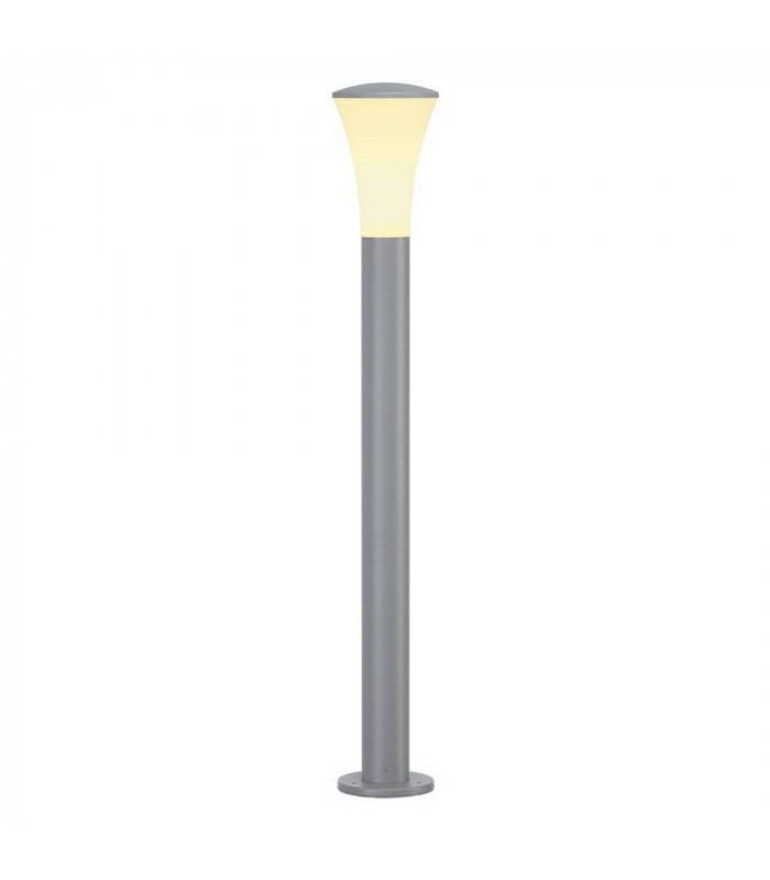 Alpa Cone 100 Bollard Light, Silver-Grey, E27 Energy Saver, Ip55