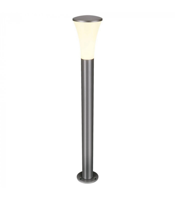 Alpa Cone 100 Bollard Light, Stone Grey, E27 Energy Saver, Ip55