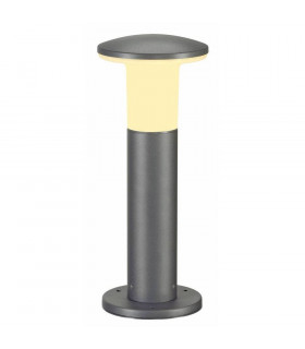 Alpa Mushroom 40 Bollard Light, Stone Grey, E27 Energy Saver, Ip55