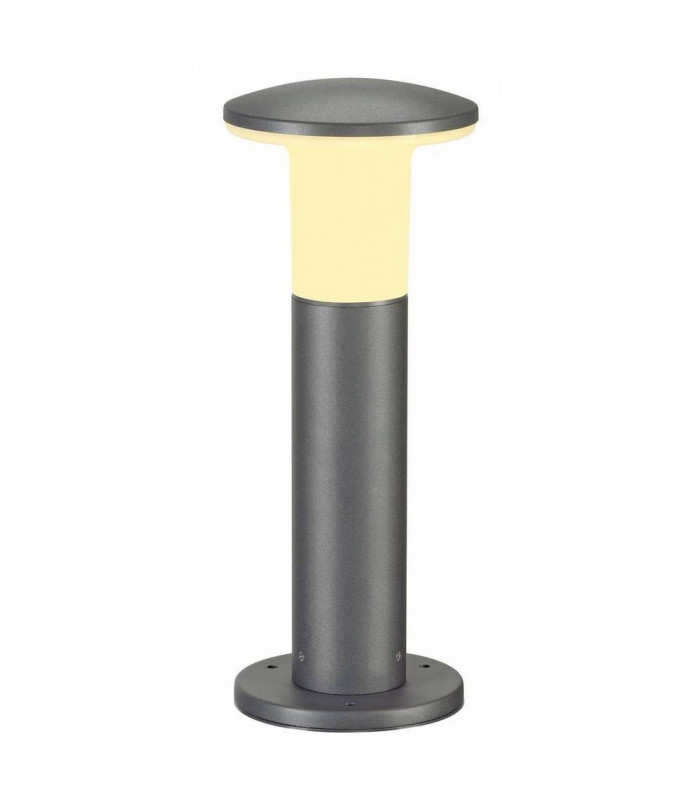 Alpa Mushroom 40 Bollard Light, Stone Grey, E27 Energy Saver, Ip55