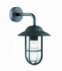 1 Light Outdoor Dome Wall Light Black IP44Glass Lanterns Matt, E27