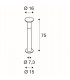 Alpa Mushroom 75 Bollard Light, Stone Grey, E27 Energy Saver, Ip55