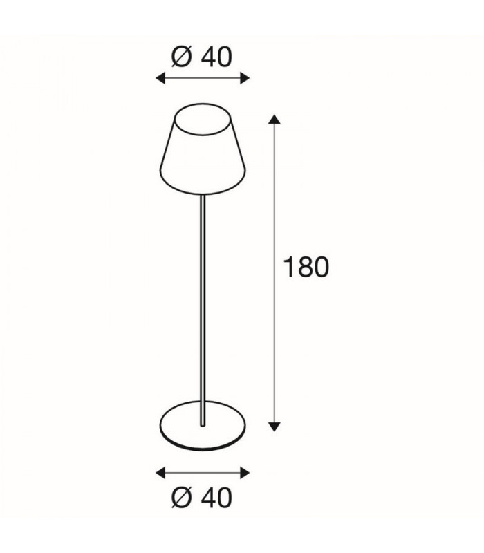 Outdoor Floor Stand, Anthracite, White, E27 Energy Saver, Ip54