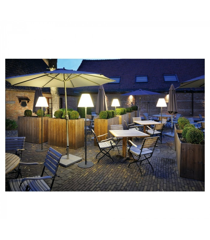 Outdoor Floor Stand, Anthracite, White, E27 Energy Saver, Ip54