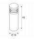 Bollard Round, Stainless Steel 304, E27, Ip44