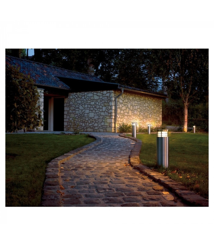 Bollard Round, Stainless Steel 304, E27, Ip44