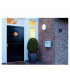 Outdoor Wall And Ceiling Bulkhead, Round, White, E14, Frosted Glass, IP44
