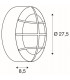 Outdoor Wall And Ceiling Bulkhead, Round, Anthracite, E27, Pc Cover, IP44