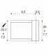 Recessed Wall Light, 4W Led, Warm White, Ip54