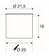 1 Light Ground Light Fitting, Round, Stainless Steel 316, Ip67, GU10