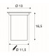 1 Light Ground Light Fitting, Round, Stainless Steel 316, Ip67, GU10
