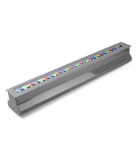 LED Outdoor RGB Easy+ Recessed Walkover Light Grey IP67