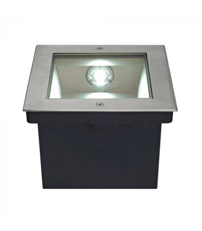 LED Ground Light Fitting, Asymmetrical, Stainl. Steel 316, 34W, 4000K, IP67