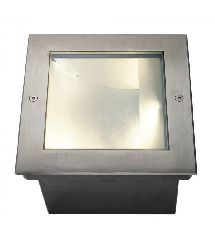 LED Ground Light Fitting, Asymmetrical, Stainl. Steel 316, 34W, 3000K, IP67