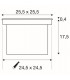 LED Ground Light Fitting, Asymmetrical, Stainl. Steel 316, 34W, 3000K, IP67