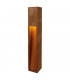 1 Light Rusty Slot 80, Rusted Iron, E27 Energy Saver, Ip44