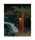 1 Light Rusty Slot 80, Rusted Iron, E27 Energy Saver, Ip44