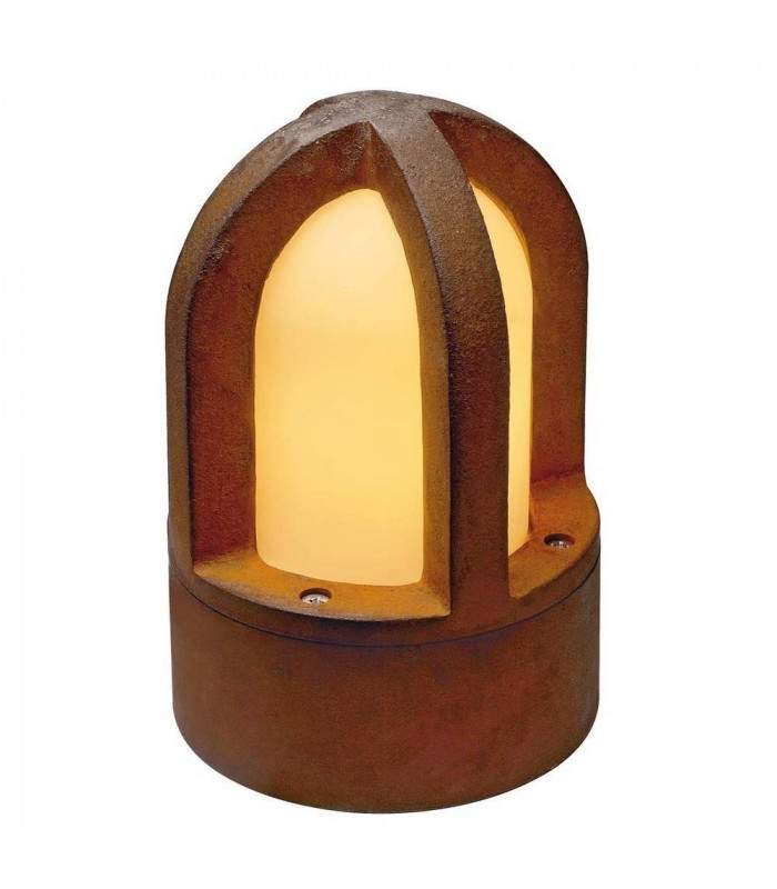 1 Light Floor Light, Rusted Iron, E14, Ip54