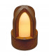 1 Light Floor Light, Rusted Iron, E14, Ip54
