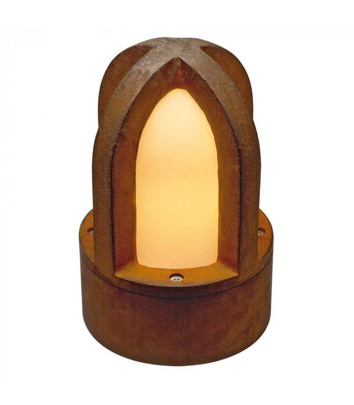 1 Light Floor Light, Rusted Iron, E14, Ip54