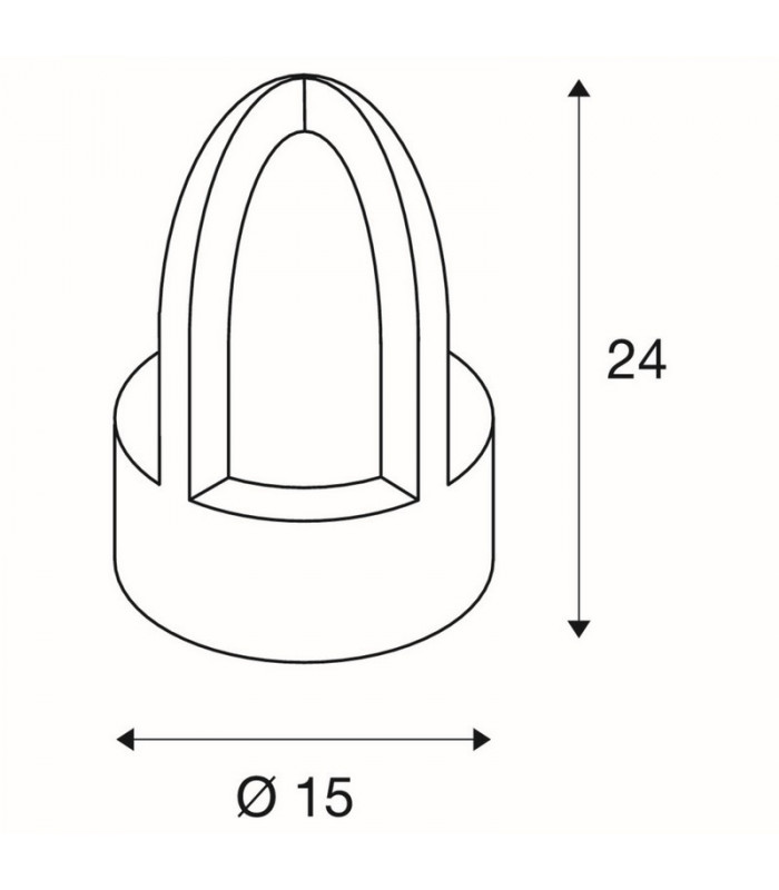 1 Light Floor Light, Rusted Iron, E14, Ip54