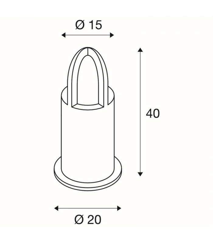 1 Light Rusty Cone Bollard Light, Rusted Iron, Ip54, E27