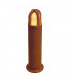 1 Light Rusty Cone Bollard Light, Rusted Iron, Ip54, E27
