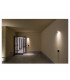 1 Light Square Flush Box Wall Light, White, Gu10, IP44