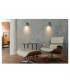 1 Light Square Flush Box Wall Light, Silver-Grey, Gu10, IP44