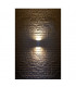 Up Down Square Flush Box Wall Light, Silver-Grey Gu10, IP44