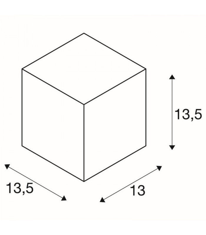 1 Light Outdoor Square Flush Box Wall Light, White, Es111, IP44, GU10