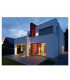 1 Light Outdoor Square Flush Box Wall Light, Silver-Grey, Es111, IP44, GU10