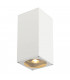 Up Down Outdoor Square Flush Box Wall Light, White, Es111, IP44, GU10