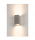 Up Down Outdoor Square Flush Box Wall Light, Silver-Grey, Es111, IP44, GU10
