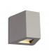 LED Wall Light, Beam Up , Flood Down, Silver-Grey, Ip44