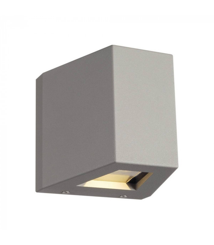 LED Wall Light, Beam Up , Flood Down, Silver-Grey, Ip44