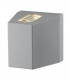 LED Wall Light, Beam Up , Flood Down, Silver-Grey, Ip44