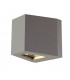 LED Wall Light, Beam Up , Flood Down, Silver-Grey, Ip44