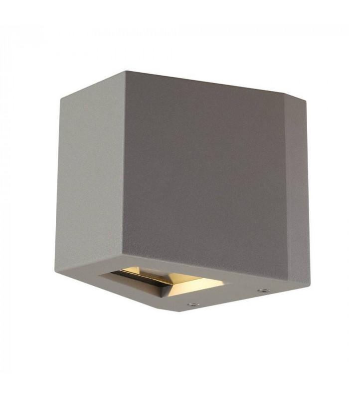 LED Wall Light, Beam Up , Flood Down, Silver-Grey, Ip44