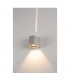 LED Wall Light, Beam Up , Flood Down, Silver-Grey, Ip44