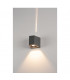 LED Wall Light, Beam Up , Flood Down, Anthracite, Ip44