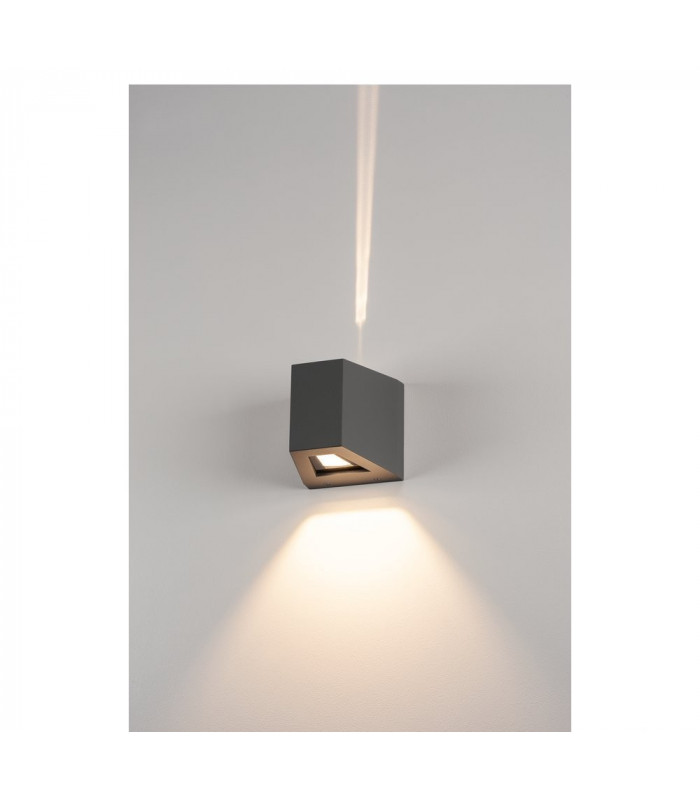 LED Wall Light, Beam Up , Flood Down, Anthracite, Ip44