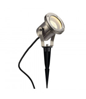 1 Light Spike Stainless Steel, Gu10, Includes 1.5M Lead With Plug, IP55