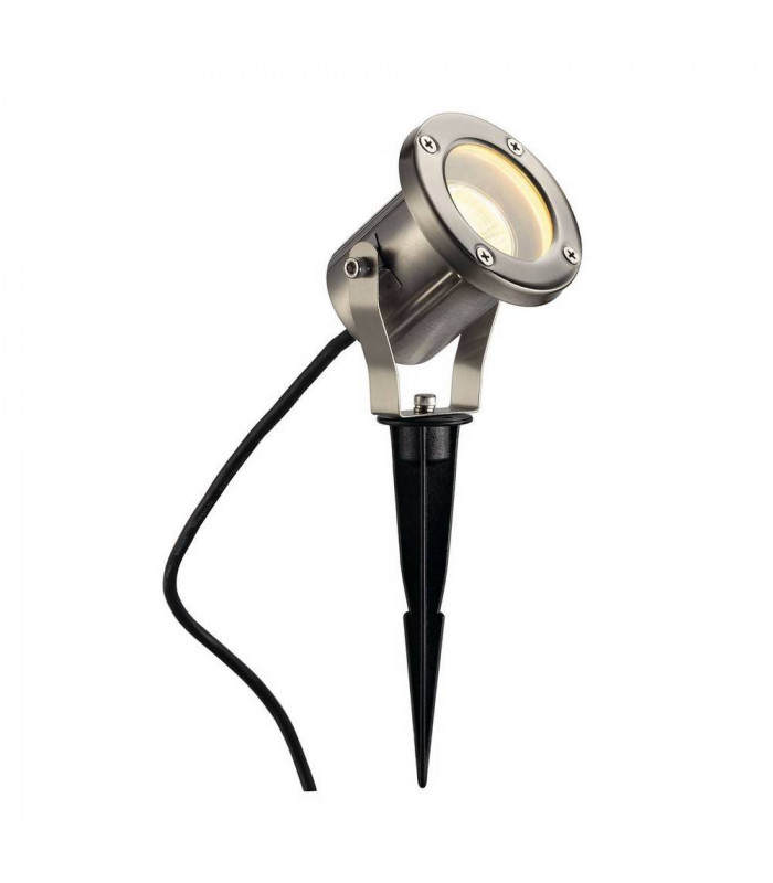 1 Light Spike Stainless Steel, Gu10, Includes 1.5M Lead With Plug, IP55