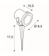 1 Light Spike Stainless Steel, Gu10, Includes 1.5M Lead With Plug, IP55
