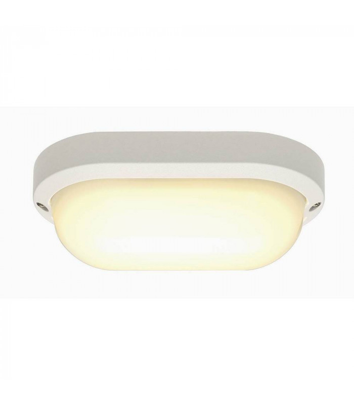 Wall And Ceiling Light, Oval, White, 22W Led, 3000K, Ip44