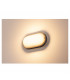 Wall And Ceiling Light, Oval, Anthracite, 22W Led, 3000K, Ip44