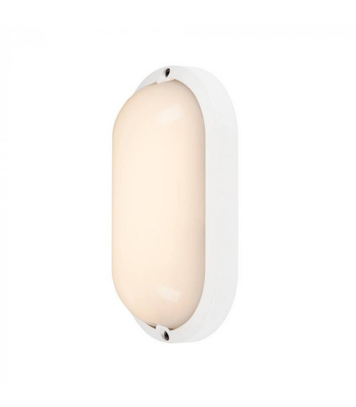 Wall And Ceiling Light, Oval, White, 3000K, Ip44