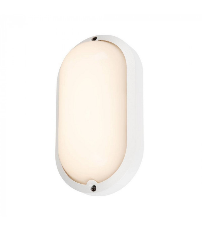 Wall And Ceiling Light, Oval, White, 3000K, Ip44